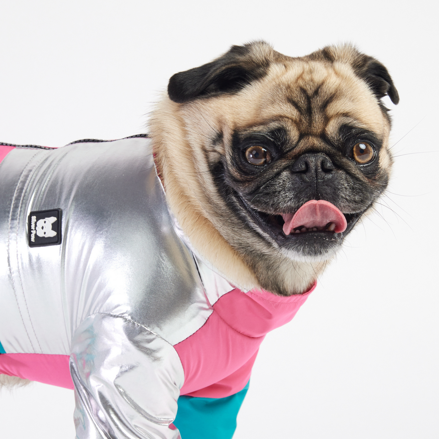 π Ricki Dog Tracksuit β Pink Waterproof One-Piece with Harness Access