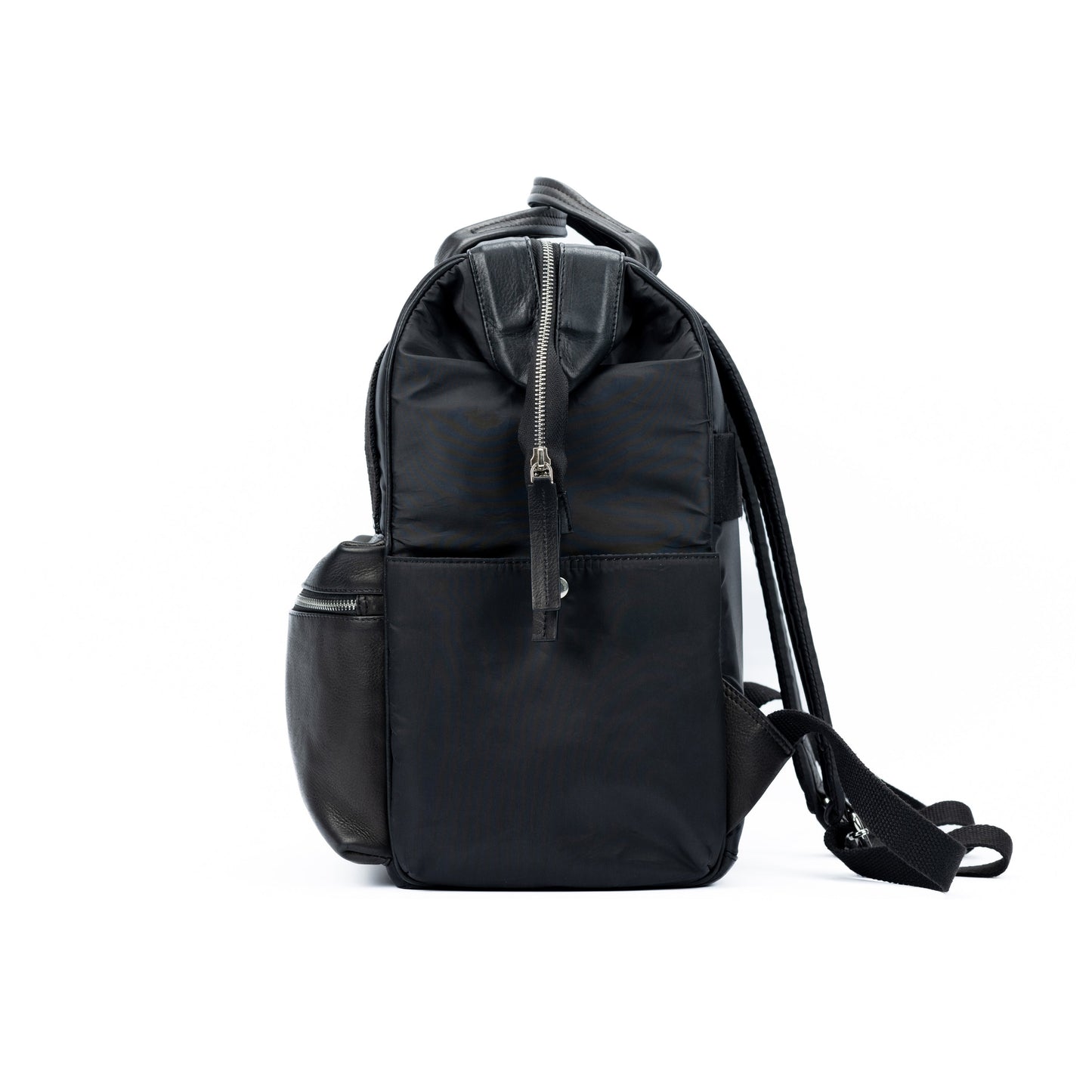 Nylon/Genuine Leather Full WaterProof Backpack