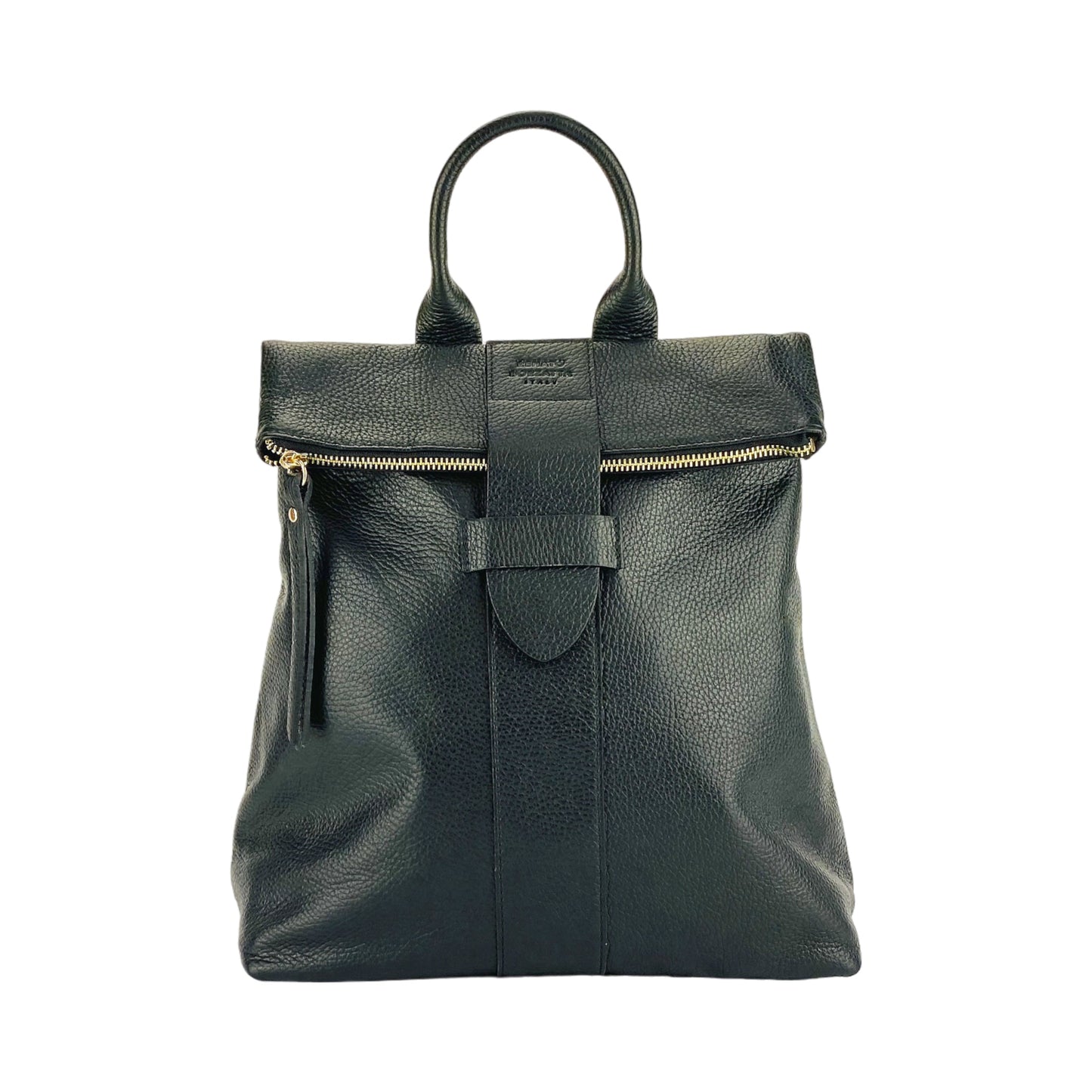 RENATO BORZATTA Lightweight Leather Backpack