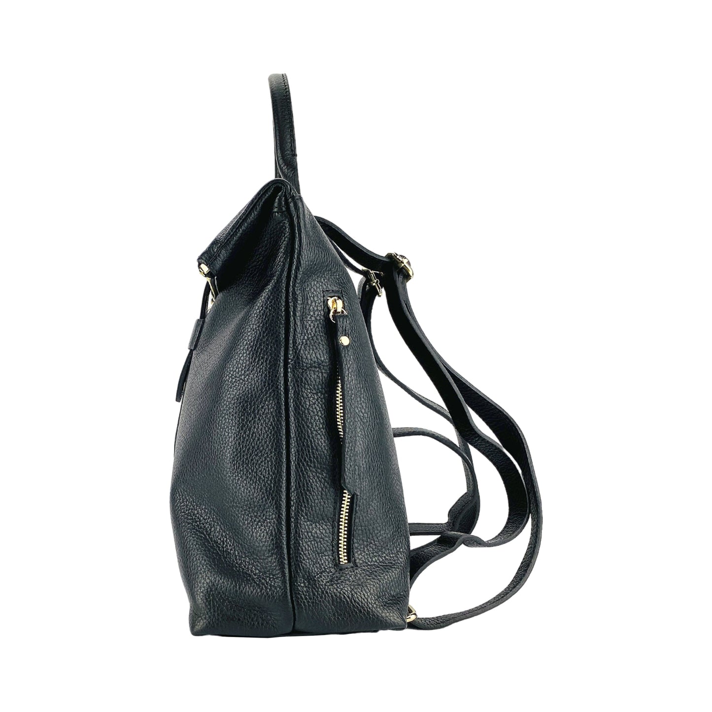 RENATO BORZATTA Lightweight Leather Backpack
