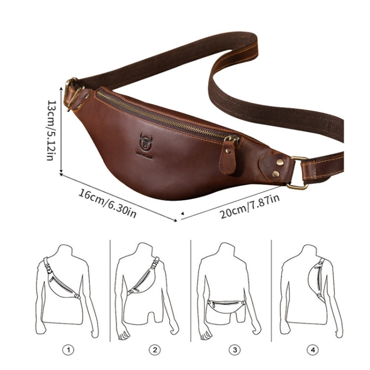 Bull Captain Leather Waist Bag