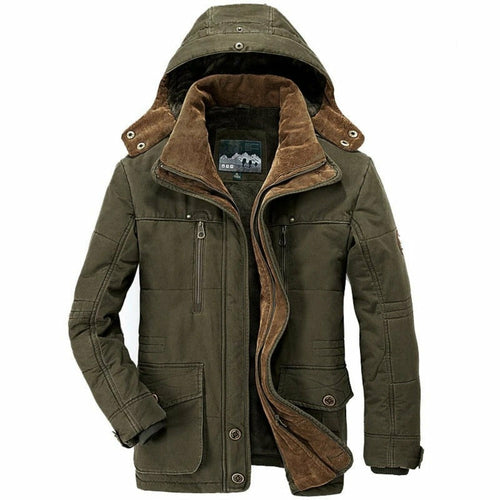 Mens Hooded Winter Parka Coat