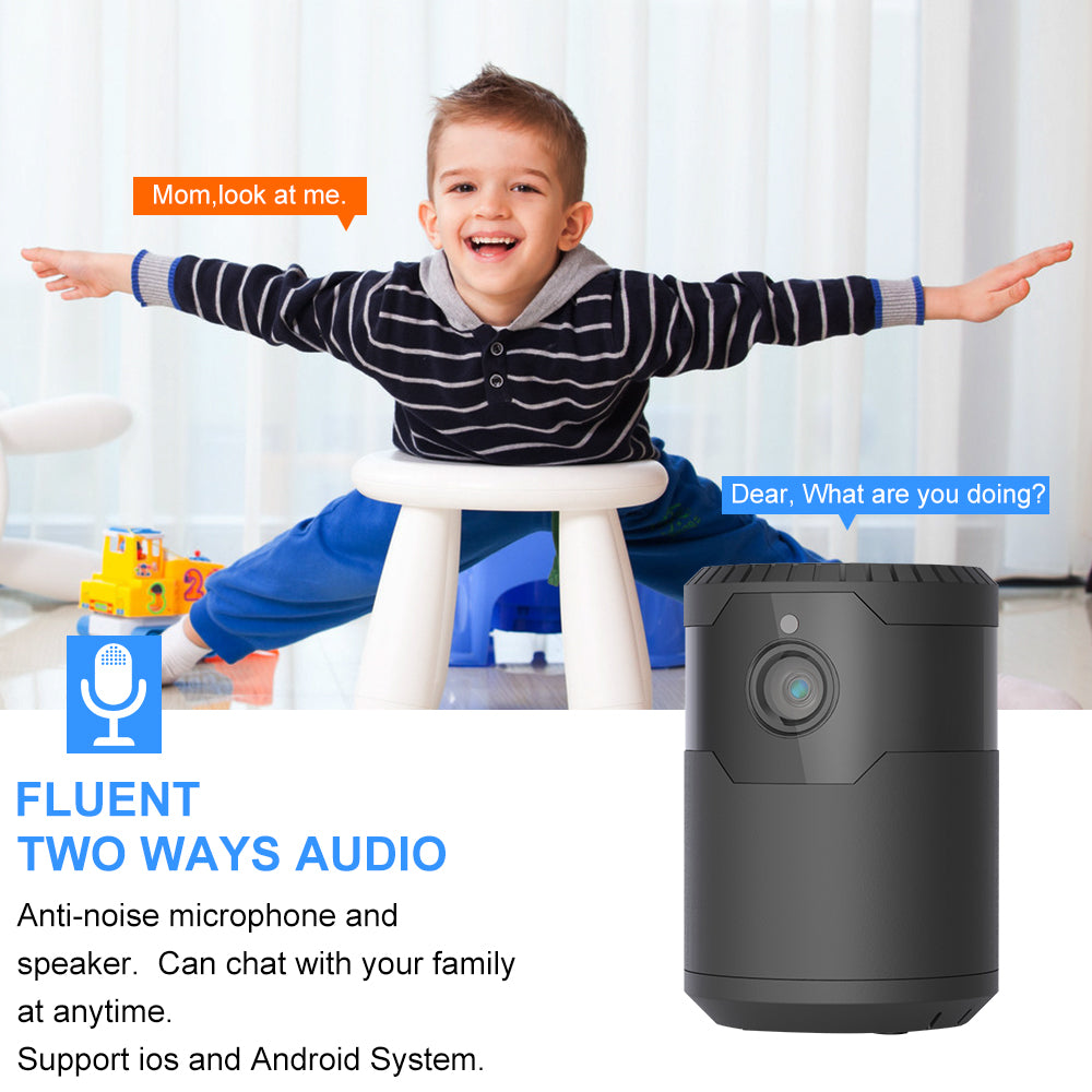 HD 2MP 1080P Mini Cameră Wifi fără fir Cameră Ip cu viziune de noapte