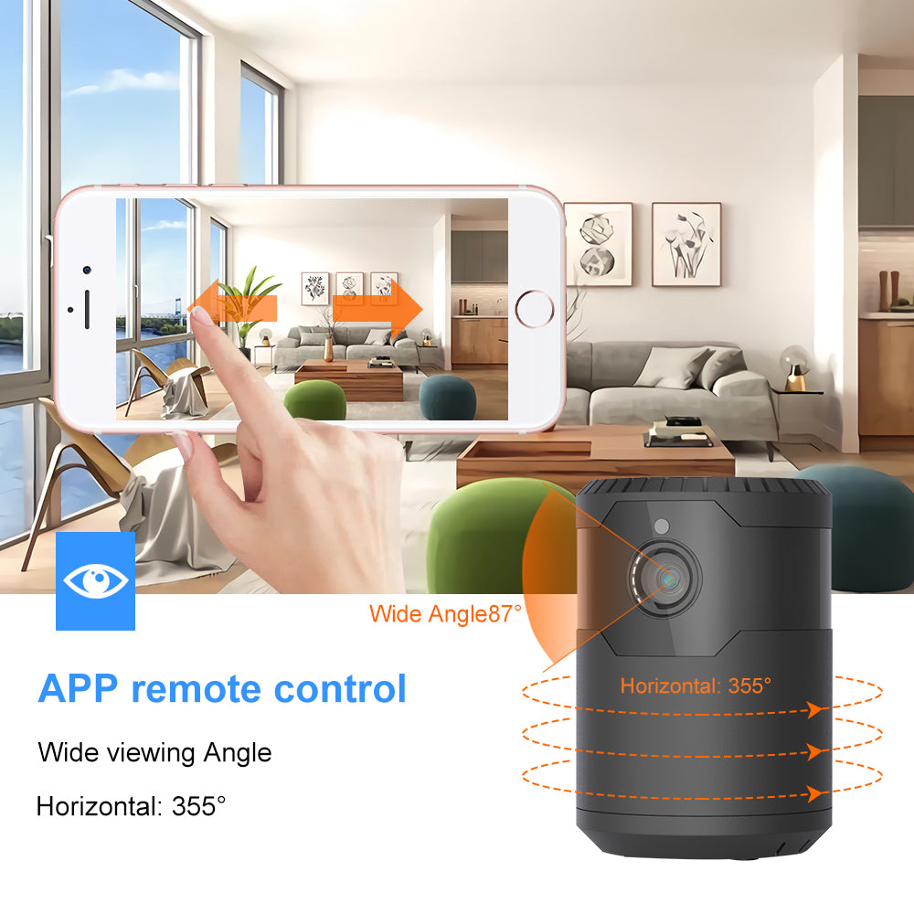 HD 2MP 1080P Mini Cameră Wifi fără fir Cameră Ip cu viziune de noapte