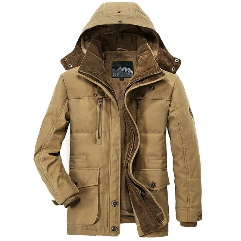 Mens Hooded Winter Parka Coat