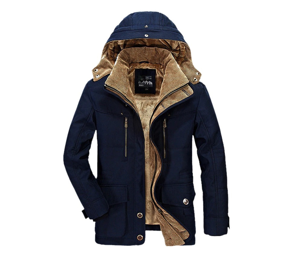 Mens Hooded Winter Parka Coat