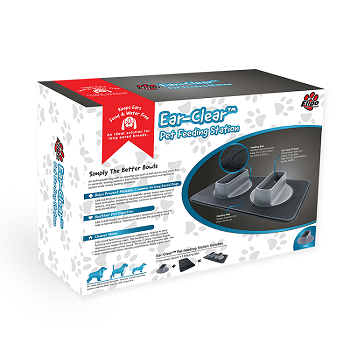Ear-Clear — Stație de hrănire pentru animale de companie