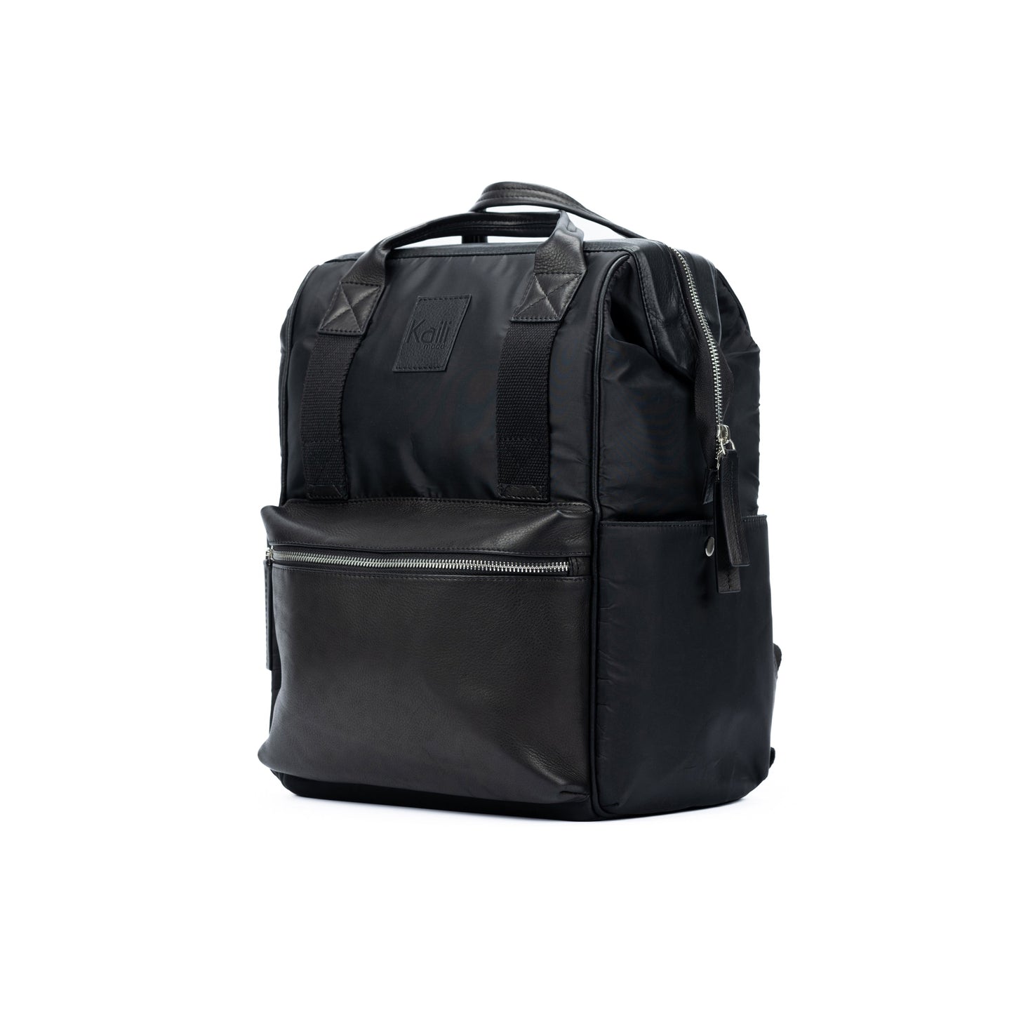Nylon/Genuine Leather Full WaterProof Backpack
