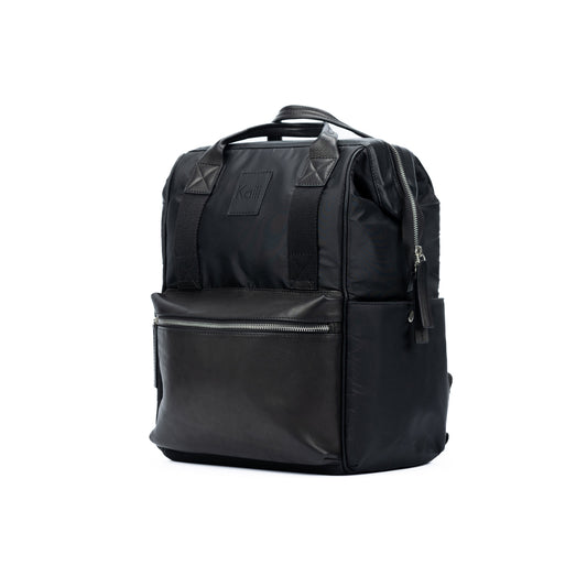 Nylon/Genuine Leather Full WaterProof Backpack