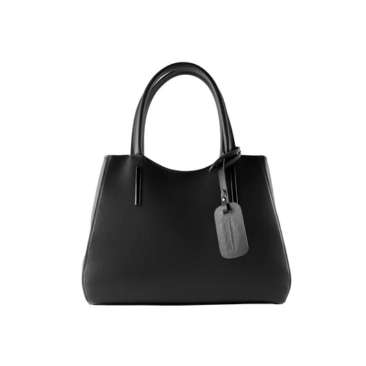 RENATO BORZATTA Genuine Leather Handbag with Shoulder Strap