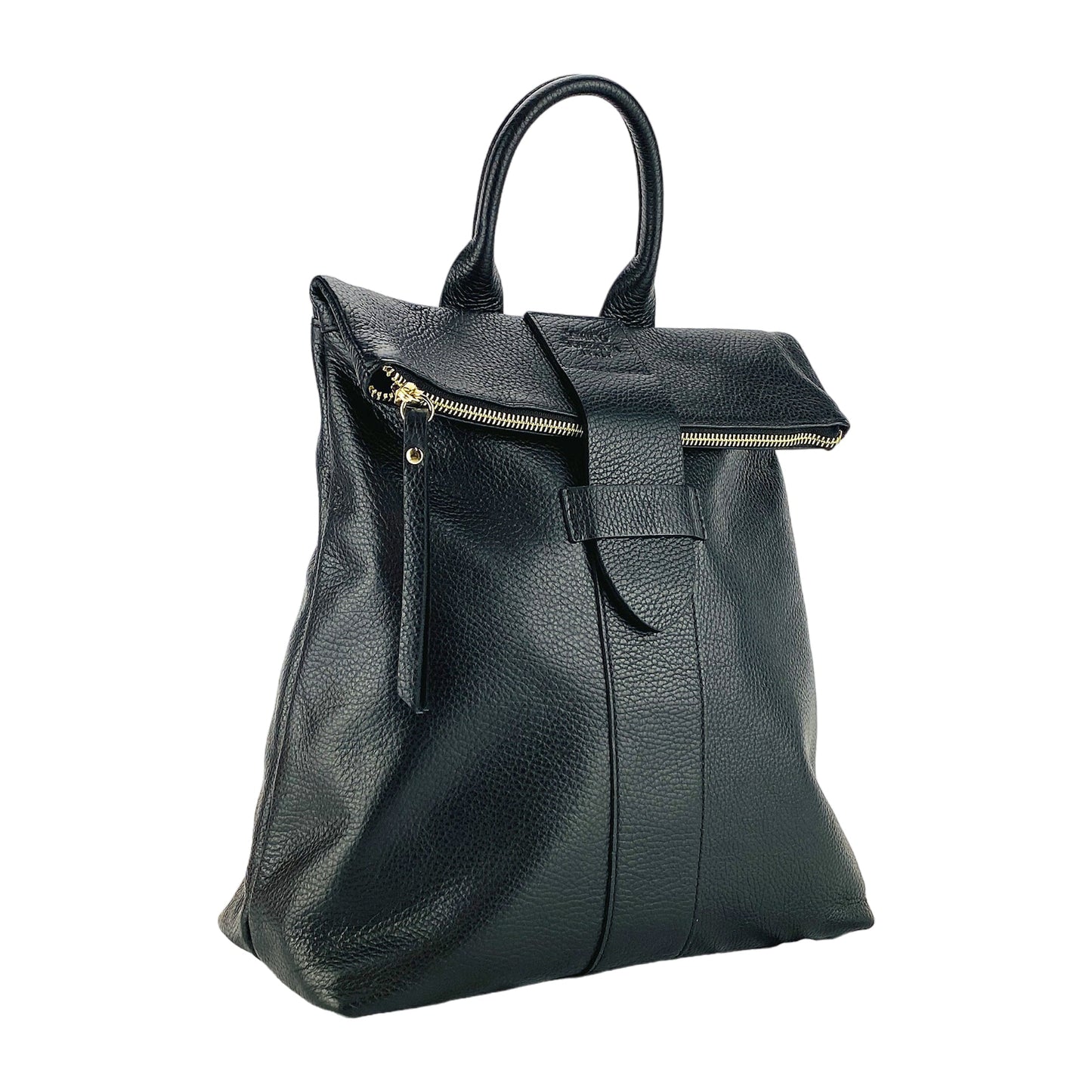 RENATO BORZATTA Lightweight Leather Backpack