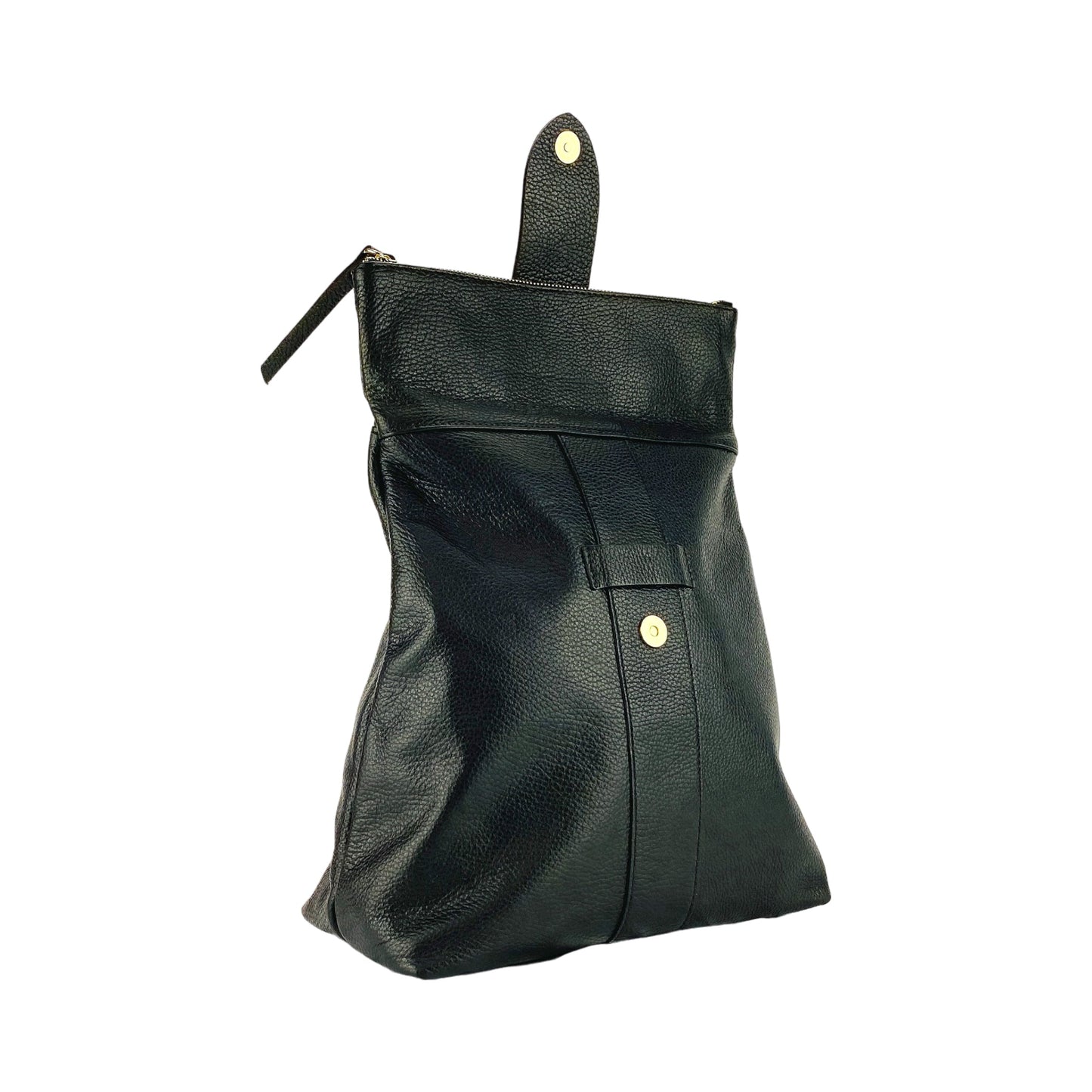 RENATO BORZATTA Lightweight Leather Backpack