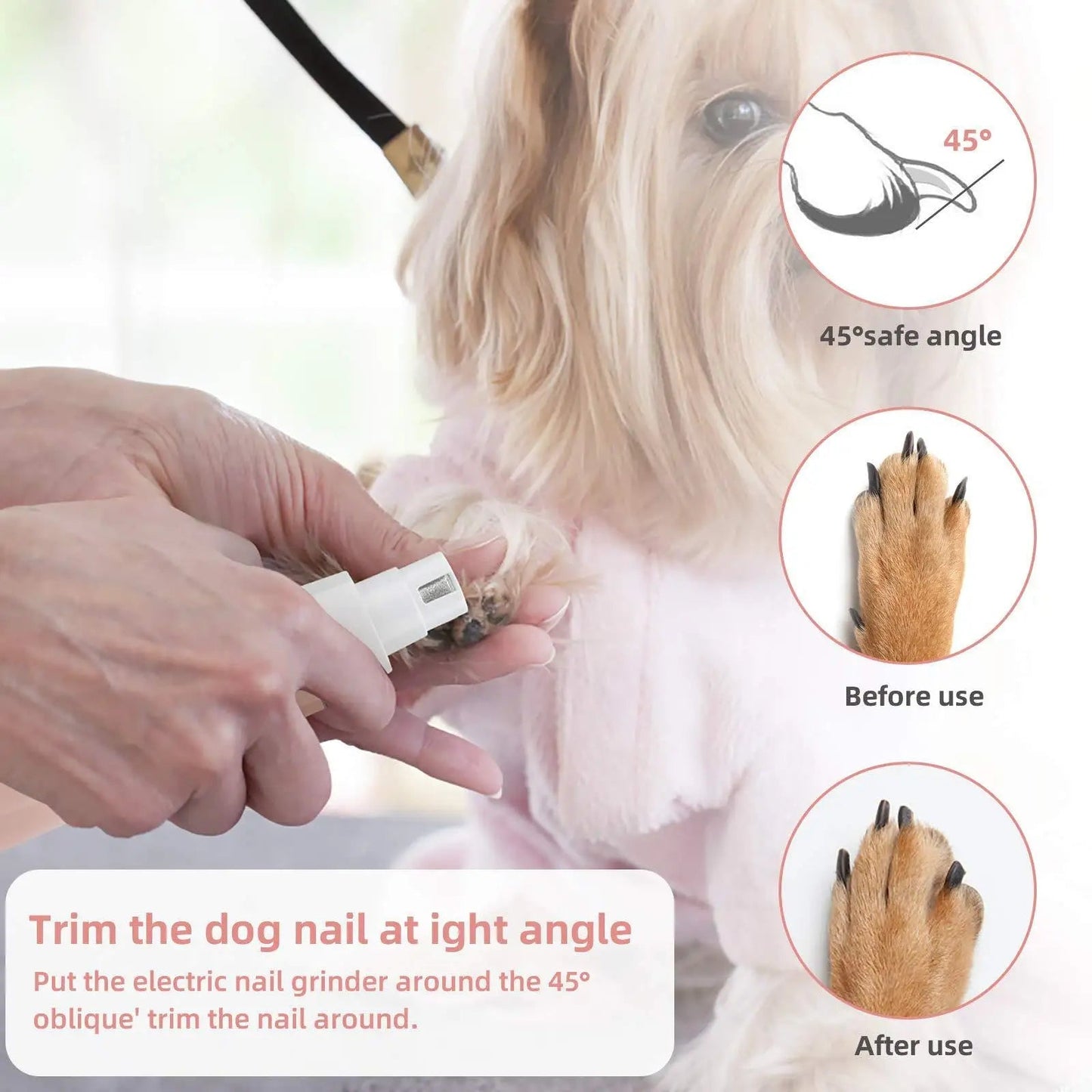 4in1 Cat & Dog Electric Pet Trimmer and Nail Cutter