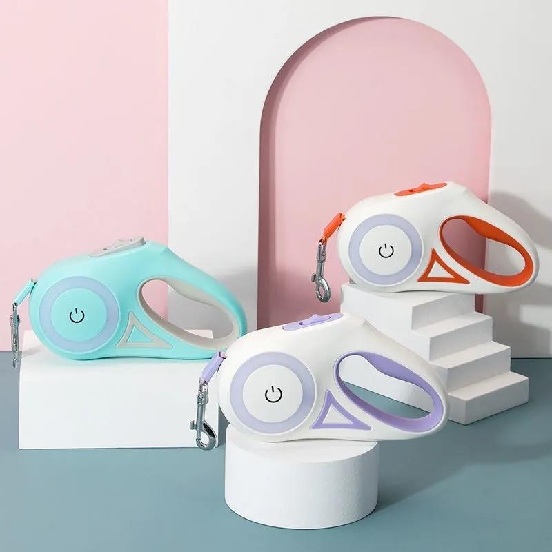 Automatic Retractable Leash with Lighting