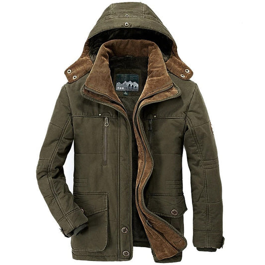 Mens Hooded Winter Parka Coat