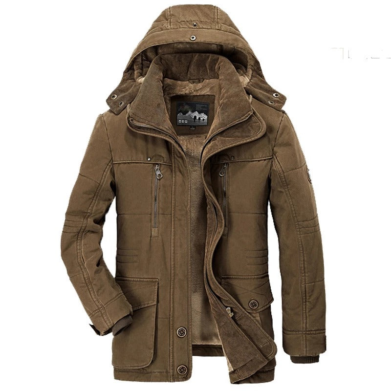 Mens Hooded Winter Parka Coat