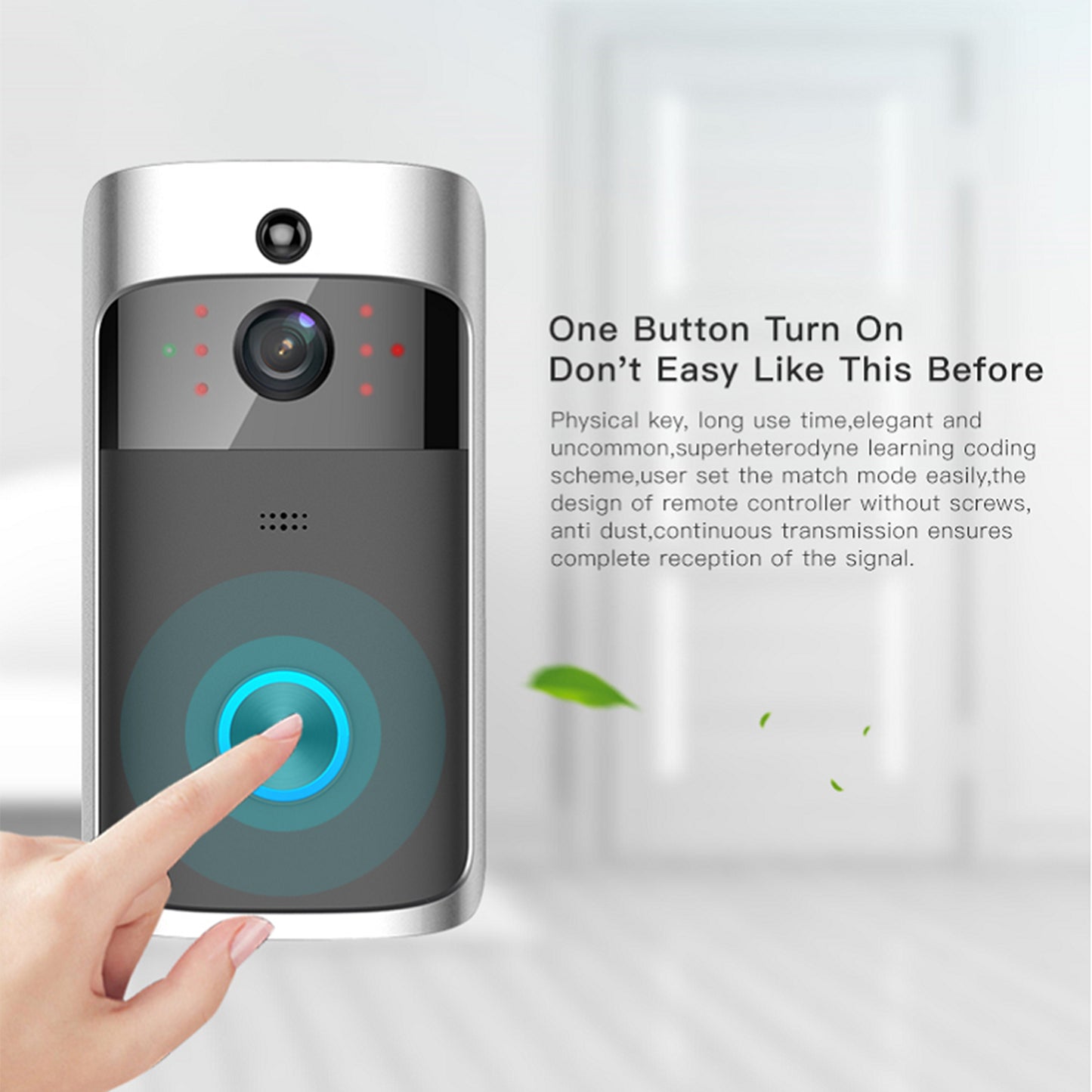 Monitorizare de la distanță Sonerie WIFI Smart Visible