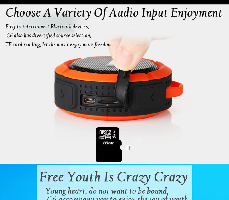 Mini Waterproof Speaker with Suction Cup