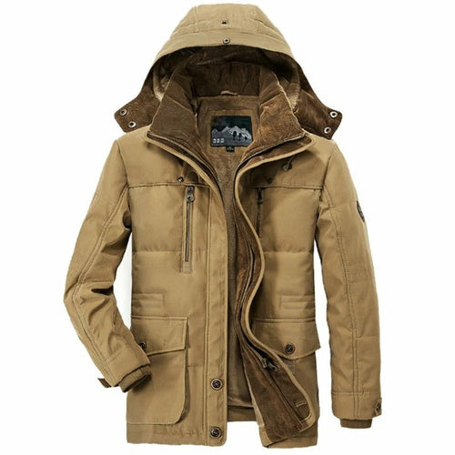 Mens Hooded Winter Parka Coat