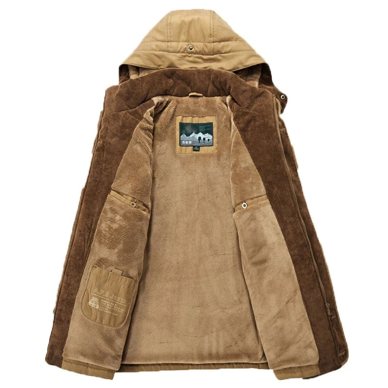 Mens Hooded Winter Parka Coat