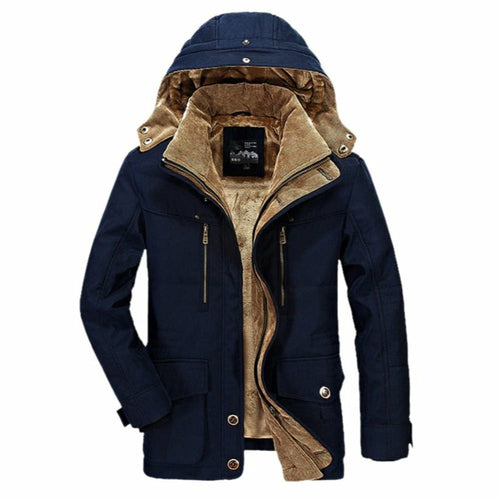 Mens Hooded Winter Parka Coat